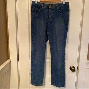 LEE JEANS RELAXED BLUE DENIM STRAIGHT LEG MOM SIZE 10 SHORT